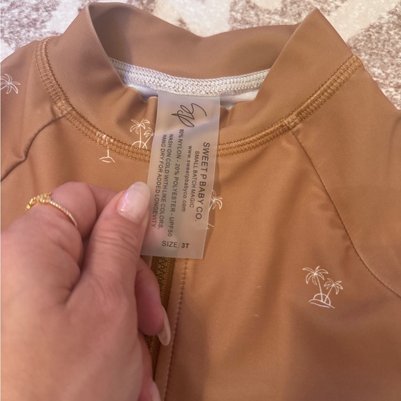 Island Vibes Long Sleeve Swimsuit | By Sweet P Baby Co.  
NWOT - Picture 2 of 4
